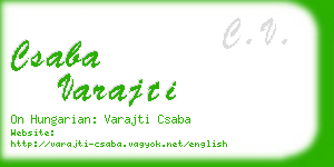 csaba varajti business card